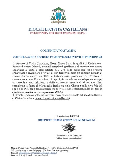 Comunicato Stampa Decreto
